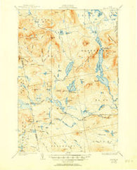 Spencer Maine Historical topographic map, 1:62500 scale, 15 X 15 Minute, Year 1932