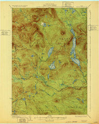 Spencer Maine Historical topographic map, 1:62500 scale, 15 X 15 Minute, Year 1932