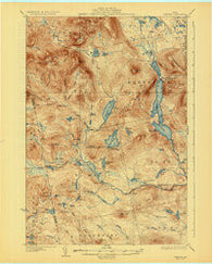 Spencer Maine Historical topographic map, 1:62500 scale, 15 X 15 Minute, Year 1932