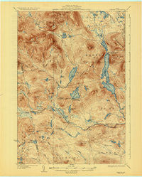 Spencer Maine Historical topographic map, 1:62500 scale, 15 X 15 Minute, Year 1932