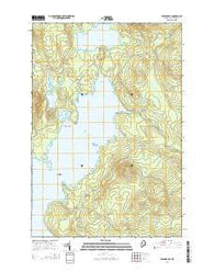 Spencer Bay Maine Current topographic map, 1:24000 scale, 7.5 X 7.5 Minute, Year 2014