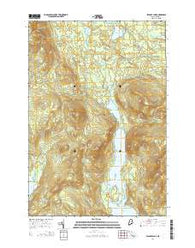 Spencer Lake Maine Current topographic map, 1:24000 scale, 7.5 X 7.5 Minute, Year 2014
