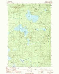 Spider Lake Maine Historical topographic map, 1:24000 scale, 7.5 X 7.5 Minute, Year 1989
