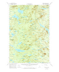 Spider Lake Maine Historical topographic map, 1:62500 scale, 15 X 15 Minute, Year 1961