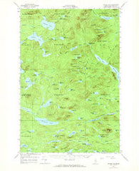 Spider Lake Maine Historical topographic map, 1:62500 scale, 15 X 15 Minute, Year 1961