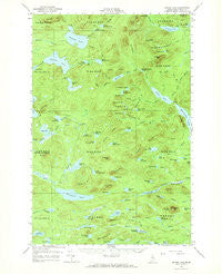 Spider Lake Maine Historical topographic map, 1:62500 scale, 15 X 15 Minute, Year 1961