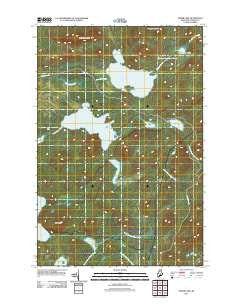 Spider Lake Maine Historical topographic map, 1:24000 scale, 7.5 X 7.5 Minute, Year 2011