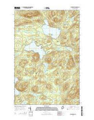 Spider Lake Maine Current topographic map, 1:24000 scale, 7.5 X 7.5 Minute, Year 2014