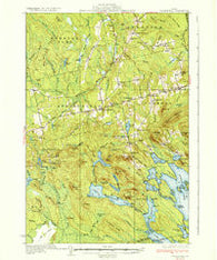 Springfield Maine Historical topographic map, 1:62500 scale, 15 X 15 Minute, Year 1934