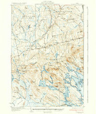 Springfield Maine Historical topographic map, 1:62500 scale, 15 X 15 Minute, Year 1934