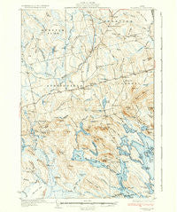 Springfield Maine Historical topographic map, 1:62500 scale, 15 X 15 Minute, Year 1934