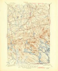 Springfield Maine Historical topographic map, 1:62500 scale, 15 X 15 Minute, Year 1934