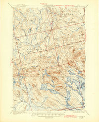 Springfield Maine Historical topographic map, 1:62500 scale, 15 X 15 Minute, Year 1934