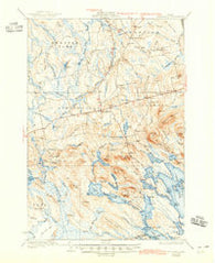 Springfield Maine Historical topographic map, 1:62500 scale, 15 X 15 Minute, Year 1934