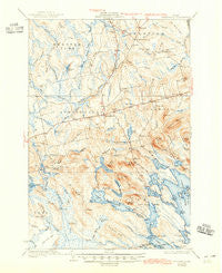 Springfield Maine Historical topographic map, 1:62500 scale, 15 X 15 Minute, Year 1934