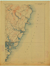 Springfield Maine Historical topographic map, 1:62500 scale, 15 X 15 Minute, Year 1893