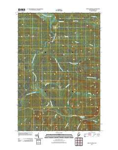Spruce Brook Maine Historical topographic map, 1:24000 scale, 7.5 X 7.5 Minute, Year 2011