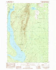 Squa Pan Lake East Maine Historical topographic map, 1:24000 scale, 7.5 X 7.5 Minute, Year 1984