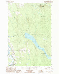 Squa Pan Lake West Maine Historical topographic map, 1:24000 scale, 7.5 X 7.5 Minute, Year 1986