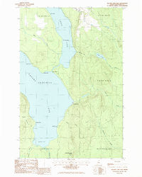 Square Lake East Maine Historical topographic map, 1:24000 scale, 7.5 X 7.5 Minute, Year 1986