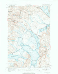 Square Lake Maine Historical topographic map, 1:62500 scale, 15 X 15 Minute, Year 1953