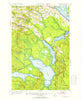 Square Lake Maine Historical topographic map, 1:62500 scale, 15 X 15 Minute, Year 1953