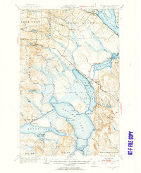 Square Lake Maine Historical topographic map, 1:62500 scale, 15 X 15 Minute, Year 1953