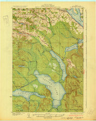 Square Lake Maine Historical topographic map, 1:62500 scale, 15 X 15 Minute, Year 1931