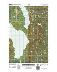 Square Lake East Maine Historical topographic map, 1:24000 scale, 7.5 X 7.5 Minute, Year 2011