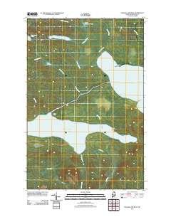 Square Lake West Maine Historical topographic map, 1:24000 scale, 7.5 X 7.5 Minute, Year 2011