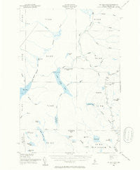 St. John Pond Maine Historical topographic map, 1:62500 scale, 15 X 15 Minute, Year 1954