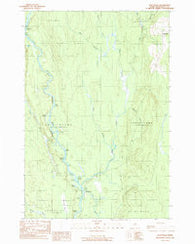 Stacyville Maine Historical topographic map, 1:24000 scale, 7.5 X 7.5 Minute, Year 1989
