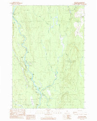 Stacyville Maine Historical topographic map, 1:24000 scale, 7.5 X 7.5 Minute, Year 1989