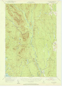 Stacyville Maine Historical topographic map, 1:62500 scale, 15 X 15 Minute, Year 1953
