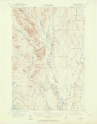 Stacyville Maine Historical topographic map, 1:62500 scale, 15 X 15 Minute, Year 1953
