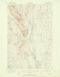 Stacyville Maine Historical topographic map, 1:62500 scale, 15 X 15 Minute, Year 1953