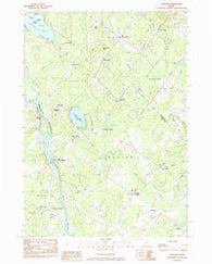 Standish Maine Historical topographic map, 1:24000 scale, 7.5 X 7.5 Minute, Year 1983