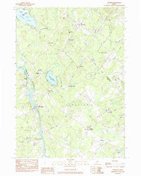 Standish Maine Historical topographic map, 1:24000 scale, 7.5 X 7.5 Minute, Year 1983