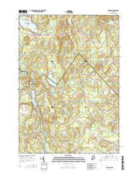 Standish Maine Current topographic map, 1:24000 scale, 7.5 X 7.5 Minute, Year 2014