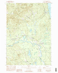 Steep Falls Maine Historical topographic map, 1:24000 scale, 7.5 X 7.5 Minute, Year 1983