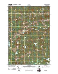 Stetson Maine Historical topographic map, 1:24000 scale, 7.5 X 7.5 Minute, Year 2011