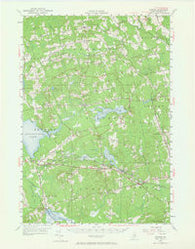 Stetson Maine Historical topographic map, 1:62500 scale, 15 X 15 Minute, Year 1955