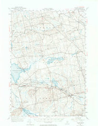 Stetson Maine Historical topographic map, 1:62500 scale, 15 X 15 Minute, Year 1955