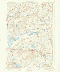 Stetson Maine Historical topographic map, 1:62500 scale, 15 X 15 Minute, Year 1935