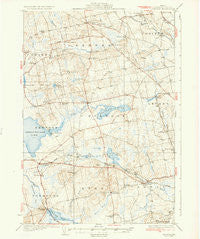 Stetson Maine Historical topographic map, 1:62500 scale, 15 X 15 Minute, Year 1935