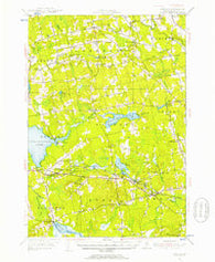 Stetson Maine Historical topographic map, 1:62500 scale, 15 X 15 Minute, Year 1955