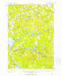 Stetson Maine Historical topographic map, 1:62500 scale, 15 X 15 Minute, Year 1955