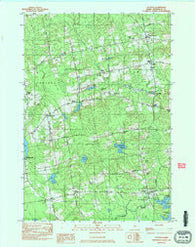 Stetson Maine Historical topographic map, 1:24000 scale, 7.5 X 7.5 Minute, Year 1982