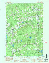 Stetson Maine Historical topographic map, 1:24000 scale, 7.5 X 7.5 Minute, Year 1982