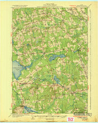 Stetson Maine Historical topographic map, 1:62500 scale, 15 X 15 Minute, Year 1935